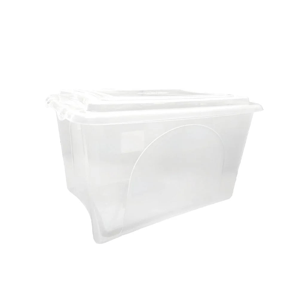 Caixa Plástica Organizadora Transparente Grande 50 Litros | Plasvale