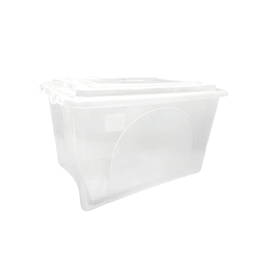 Caixa Plástica Organizadora Transparente Grande 50 Litros | Plasvale
