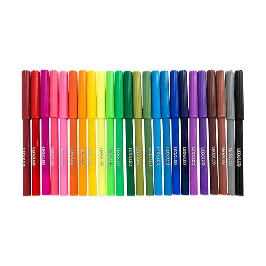 Caneta Hidrográfica Hidrocor 24 Cores | Leo&Leo