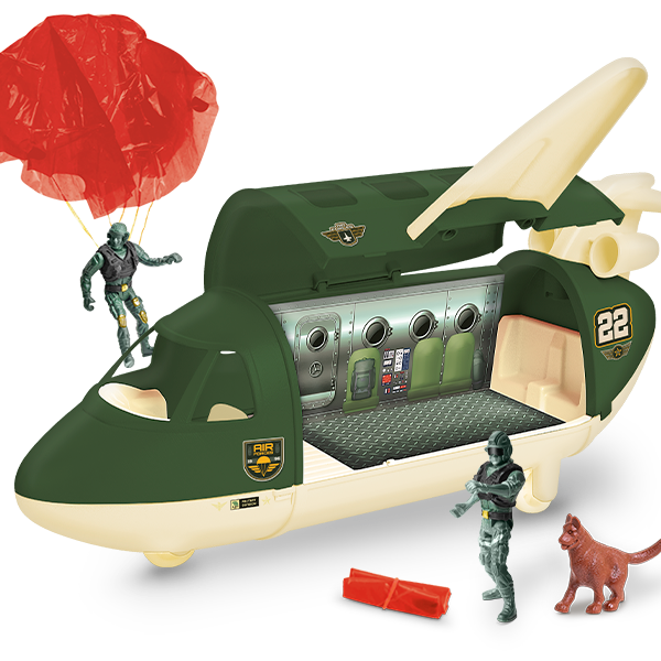 Avião Force Militar com Acessórios | Samba Toys