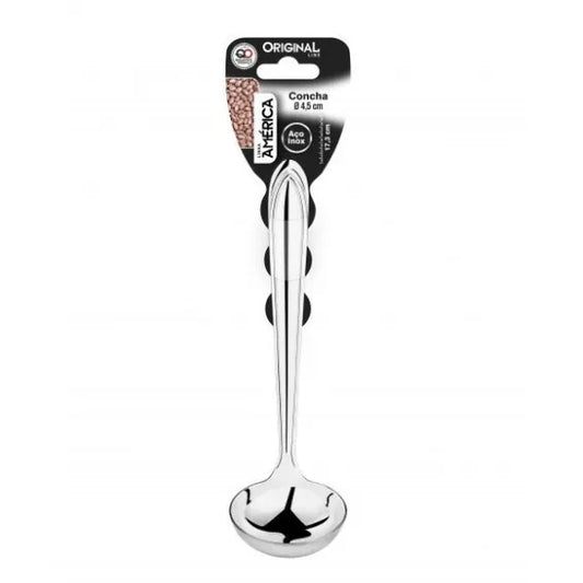 Concha para Molhos e Vinagrete Aço Inox Original Line – 25 mL | 17,3 × 4,5 cm – Alta Durabilidade e Acabamento Polido