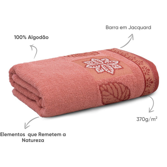 Jogo de Toalhas Folliage 2 Peças – Banho + Rosto 100% Algodão | Appel Home
