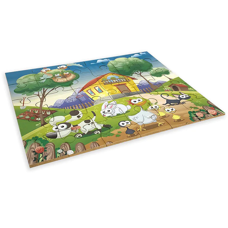 Quebra-Cabeça Fazenda Alf Brinquedos 30 Peças | Madeira / MDF | Imagem 30×36 cm | Educativo 4+