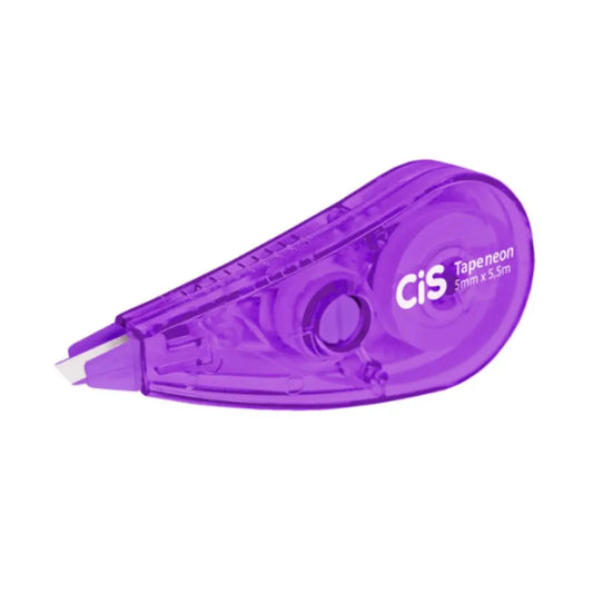 Corretivo Escolar em Fita 5,5m Cis Tape Neon | Cis