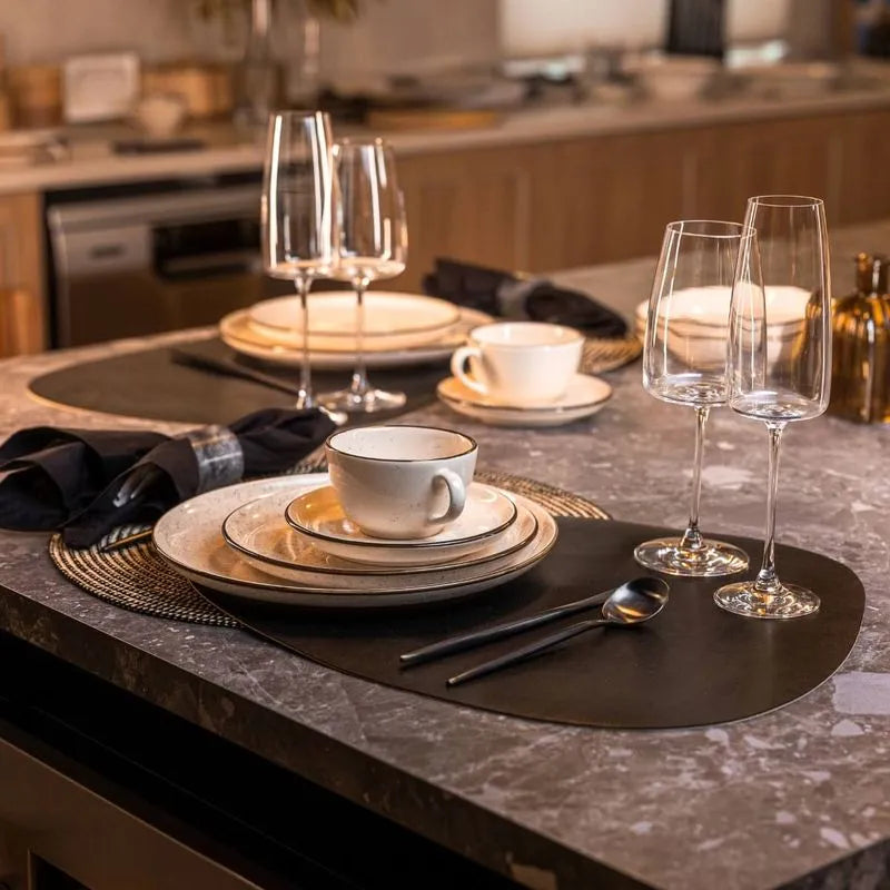 Prato Fundo Cerâmica 20,5 cm Flat Duna Oxford – Off-White