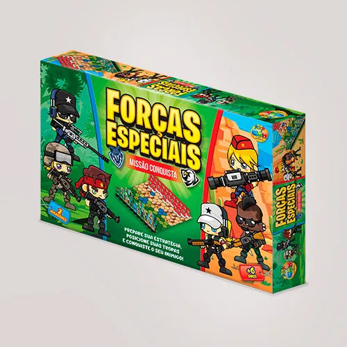 Jogo de Tabuleiro Forças Especiais - Missão Conquista | GGB Brinquedos