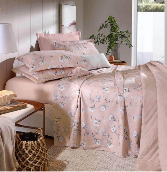 Jogo 3 Peças Roupa de Cama Casal Toque de Algodão - Giulia | Hedrons