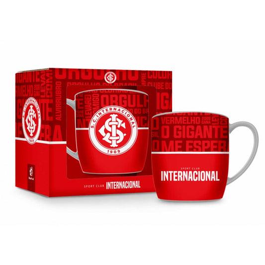 Caneca de Porcelana Urban 300ml do Inter - O Gigante me Espera | Brasfoot Presentes