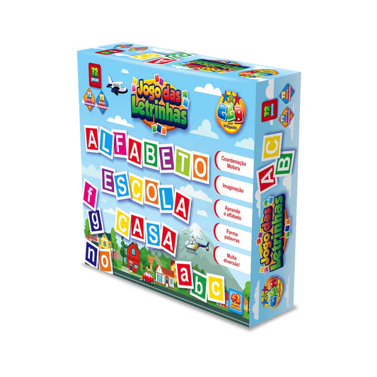 Jogo Educativo das Letrinhas 72 Peças | GGB Brinquedos