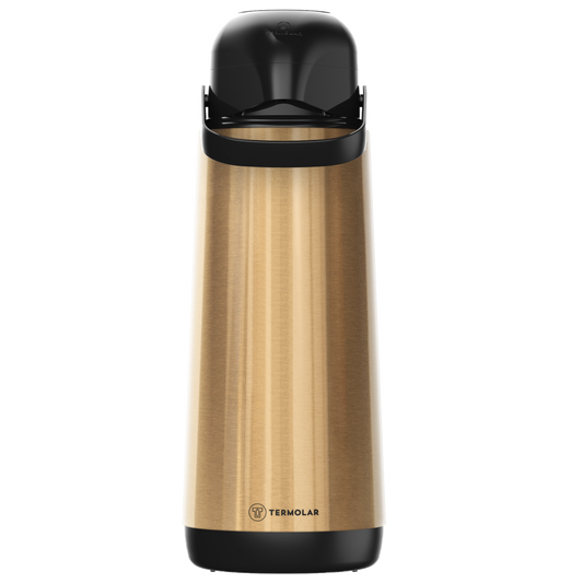 Garrafa Términa de Inox Lúmina Gold Magic Pump 1,8 Litro | Termolar