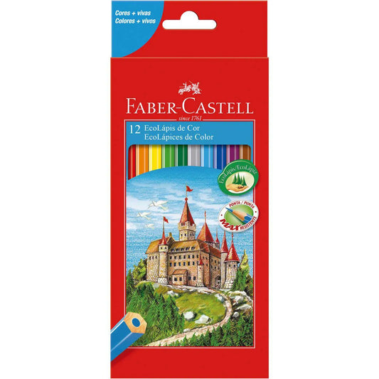 Kit 12 Lápis de Cor Sextavado EcoLápis | Faber-Castell