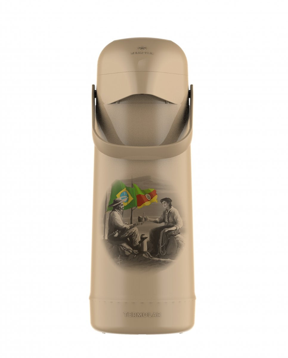 Garrafa Térmica Magic Pump 1 Litro | Estampa Bandeira do Rio Grande do Sul | Termolar