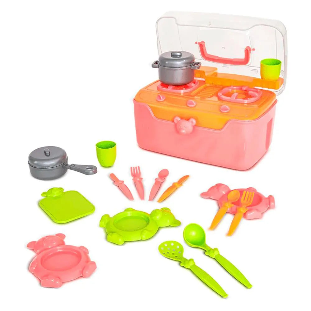 Fogão Maleta Infantil 5301 – Maleta Portátil + Kit Acessórios | Roma