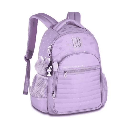 Mochila da Rebecca Bonbon | Nylon com Estampa Holográfica 17,5" | RB
