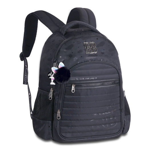 Mochila da Rebecca Bonbon | Nylon com Estampa Holográfica 17,5" | RB