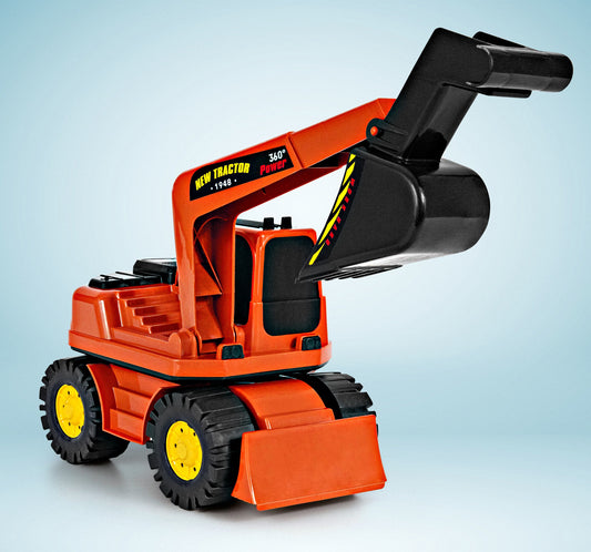 Trator Escavadeira de Brinquedo 360º | Plaspolo