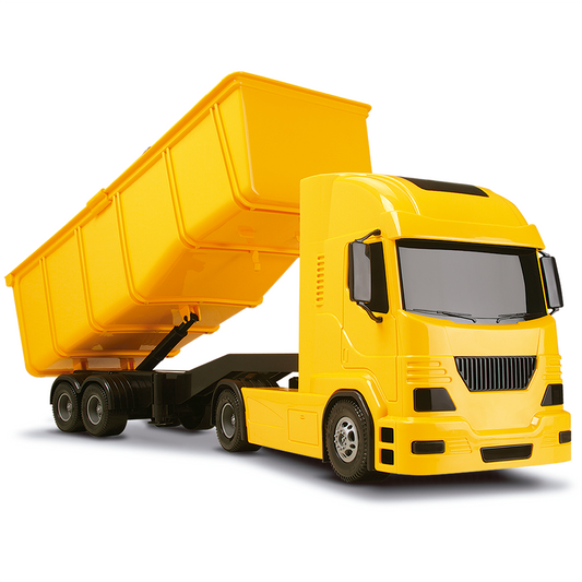Caminhão Pollux 30-360 Basculante com Pá – Brinquedo Caminhão Caçamba Grande | Silmar Brinquedos
