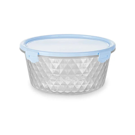 Pote Cristal Redondo 550 ml com Travas | Plasvale