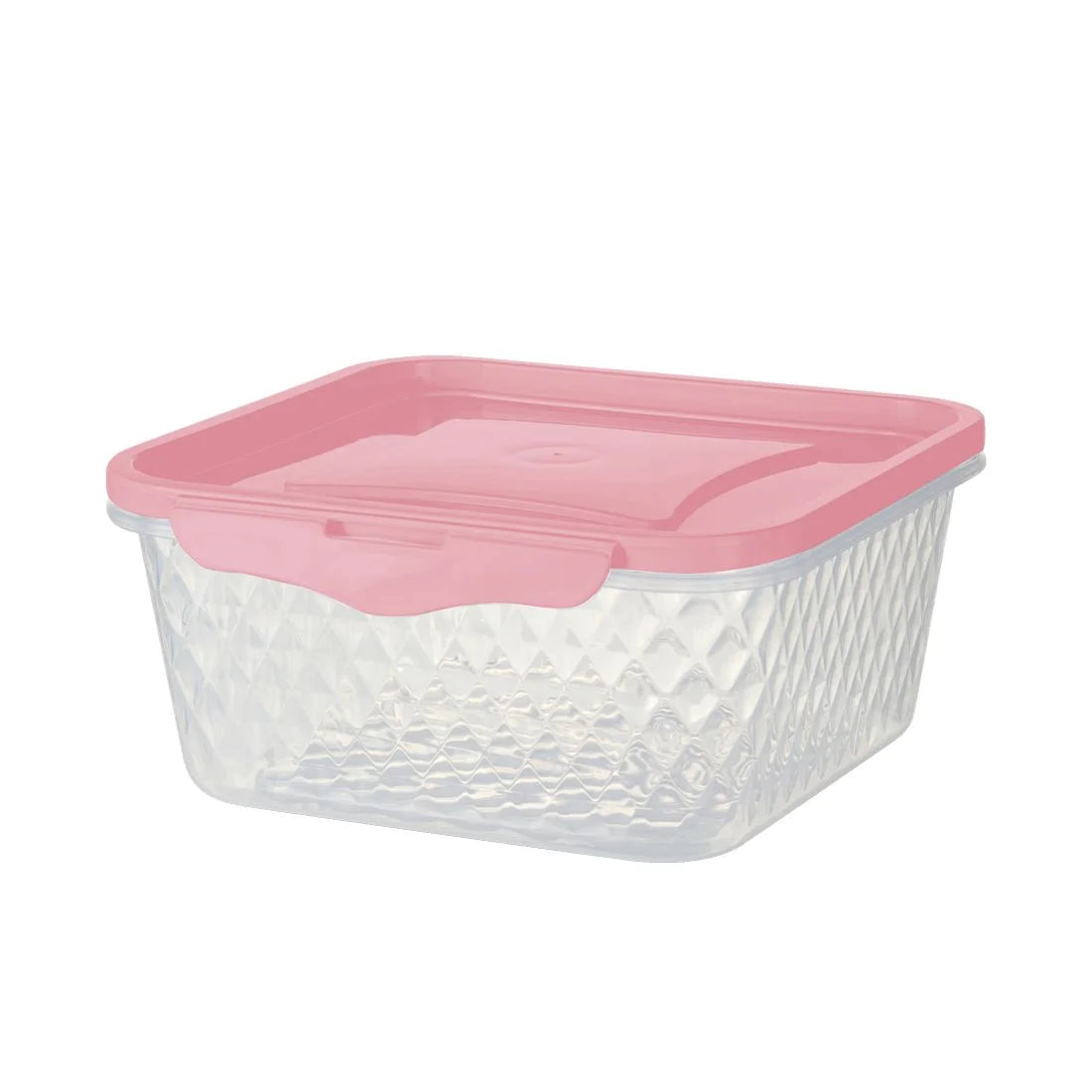 Pote Plástico 550 ml Quadrado Hermético Cristal | Plasvale