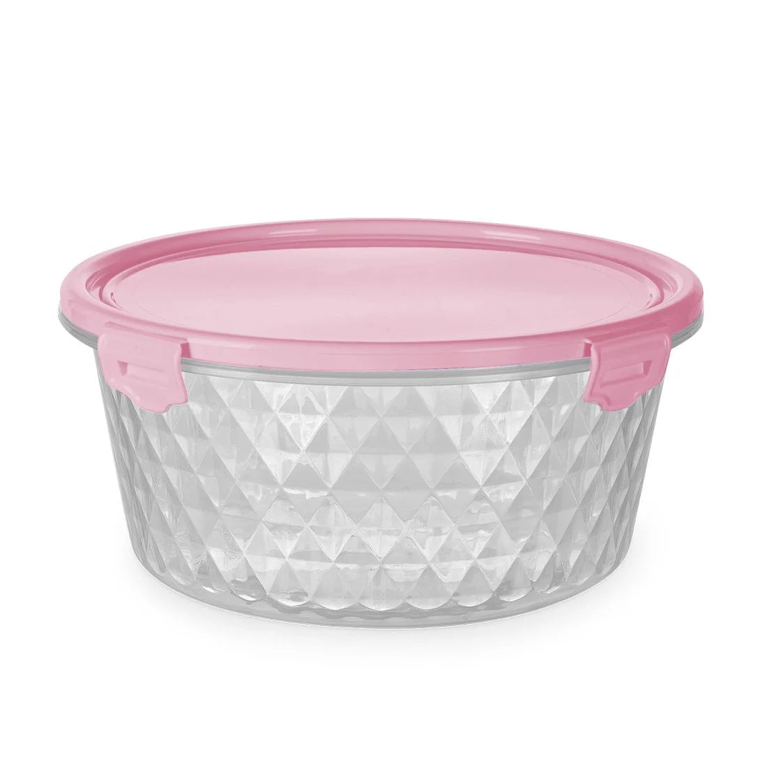 Pote Cristal Redondo 1,7 Litro com Travas | Plasvale