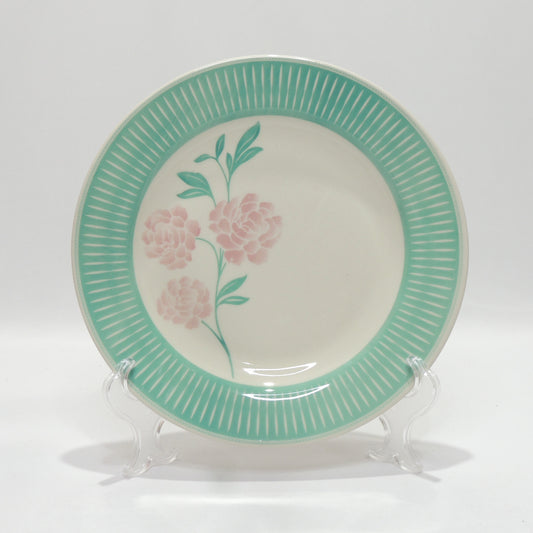 Prato Raso 24 cm Donna Bloom com Borda Verde – Oxford Biona | Cerâmica Floral