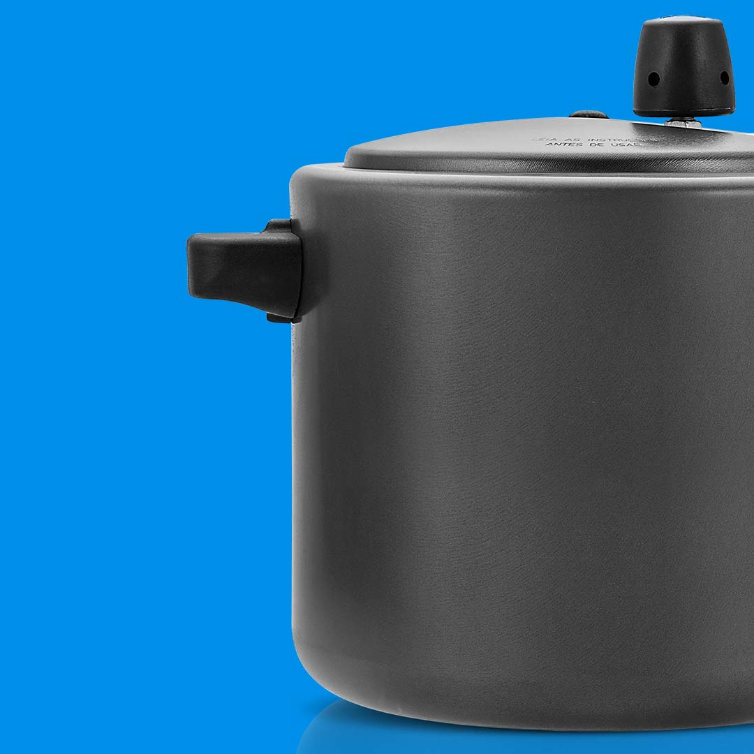 Panela de Pressão Ramos Pressionella 7 L Antiaderente – Alumínio, Revestimento RA-Flon, Cabo Baquelite Antitérmico, Capacidade Grande