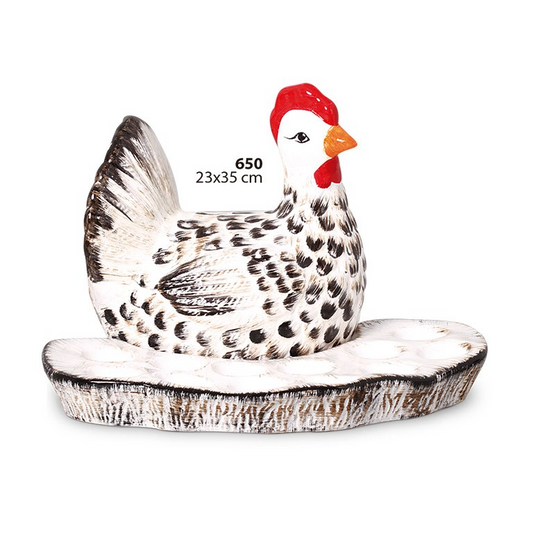 Galinha Porta Ovos em Cerâmica | Cerâmica Alessandra