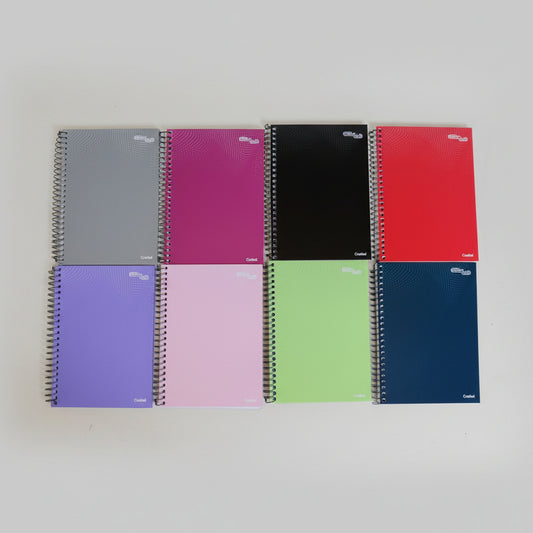 Caderno Pequeno 1/4 Essenciale Credeal – Capa Dura, 80 Folhas Pautadas, Espiral