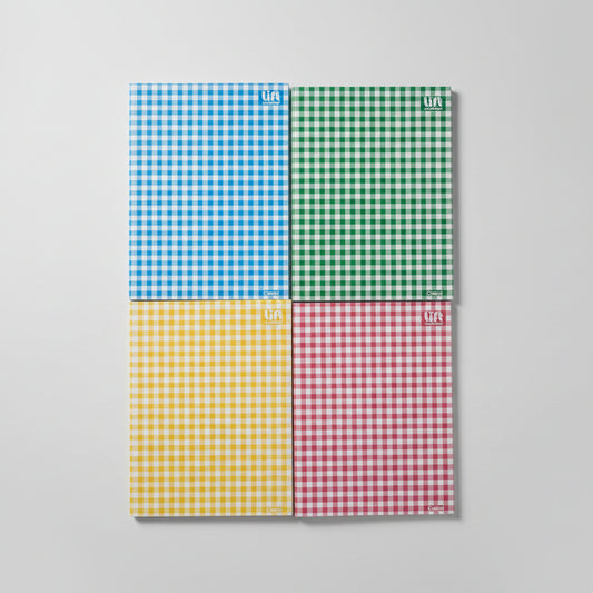 Caderno Brochura Capa Dura Lift Credeal Xadrez – 96 Folhas Universitário 1 Matéria