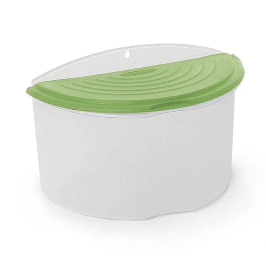 Saleiro Plástico Transparente com Tampa Colorida 1 Litro Plasvale 646 18,8x10,8x12 cm