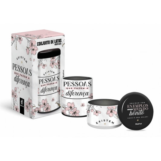 Conjunto de Latas Porta Jóias - Pessoas que Fazem A Diferença | BrasFoot Presentes