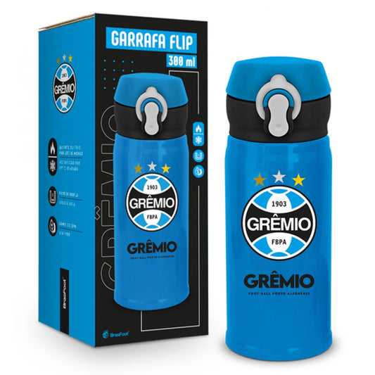 Garrafinha Térmica Flip 300 ml do Grêmio | Brasfoot Presentes