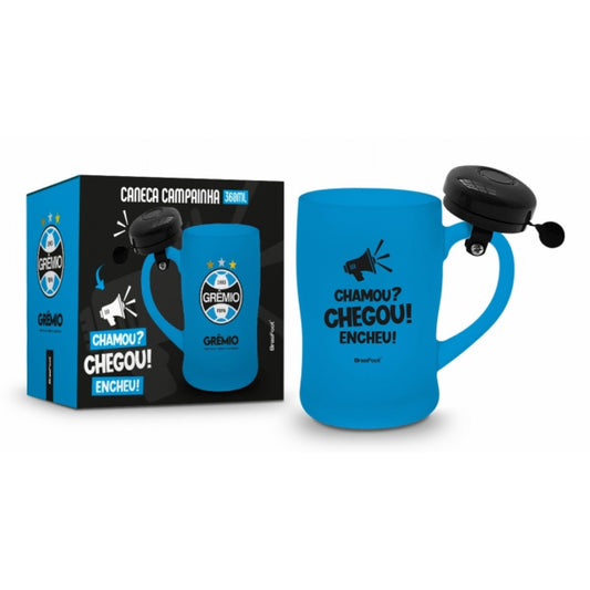 Caneca de Chopp com Campainha do Grêmio 360ml | Brasfoot