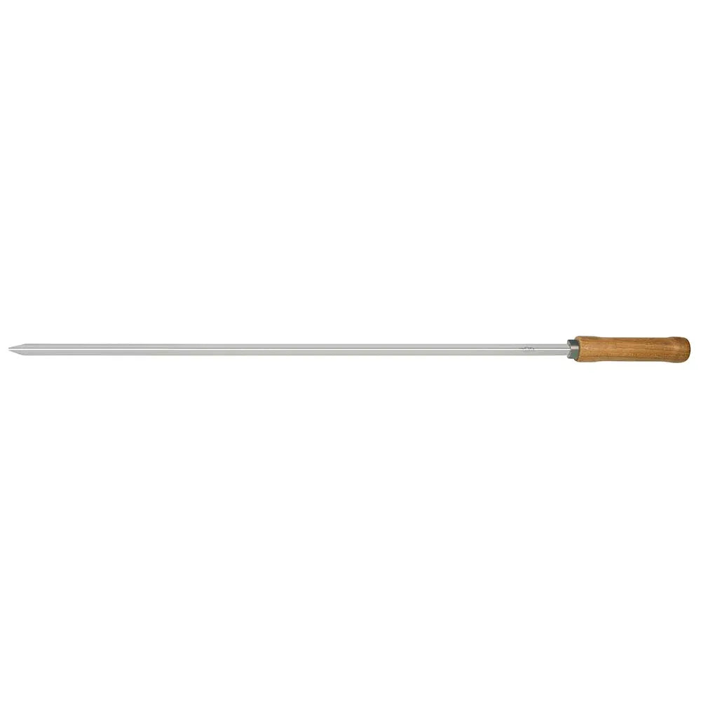 Espeto para Churrasco 85 cm Simples – Inox Cromado Cabo Madeira | Martinazzo