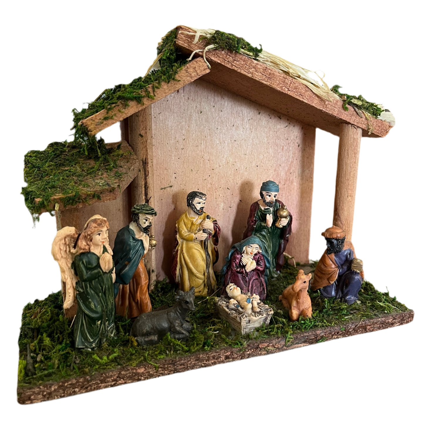 Presépio Natalino Decorativo com 9 Peças em Resina | Master Christmas