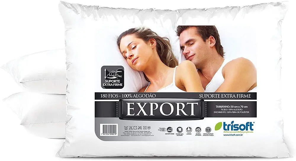 Travesseiro Extra Firme 50Cm x 70Cm Export | Trisoft