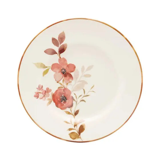 Prato Raso 26 cm Donna Chá das 5 - Cerâmica Oxford Biona | Floral Inglês