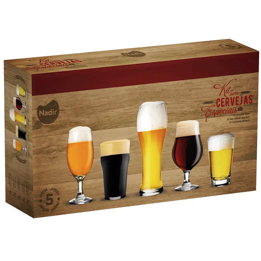 Conjunto de 5 Copos Cervejas Especiais | Nadir