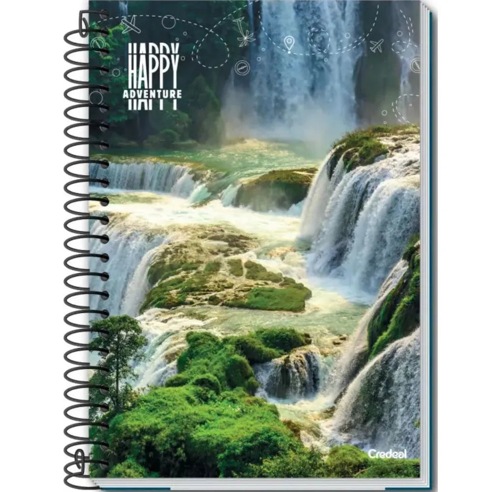Caderno Credeal Happy Adventure Universitário 1 Matéria 96 Folhas – Capa Dura