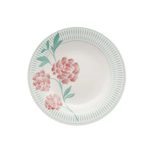 Conjunto de Pratos Fundos 21,5 cm Cerâmica Donna Bloom – Biona / Oxford | Uso Micro-ondas e Lava-louças
