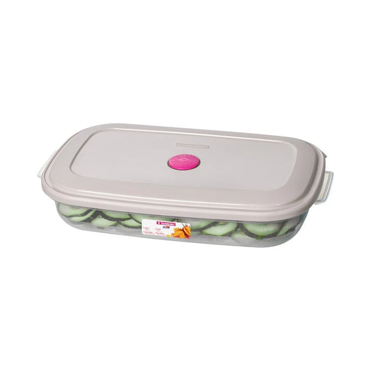 Pote Retangular Plástico Sanremo  1,45 L – com Tampa