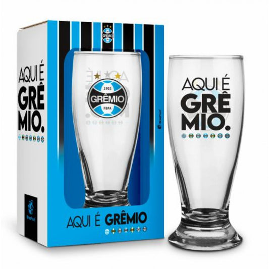 Copo Munich 300 ml - Aqui é Grêmio | Brasfoot Presentes