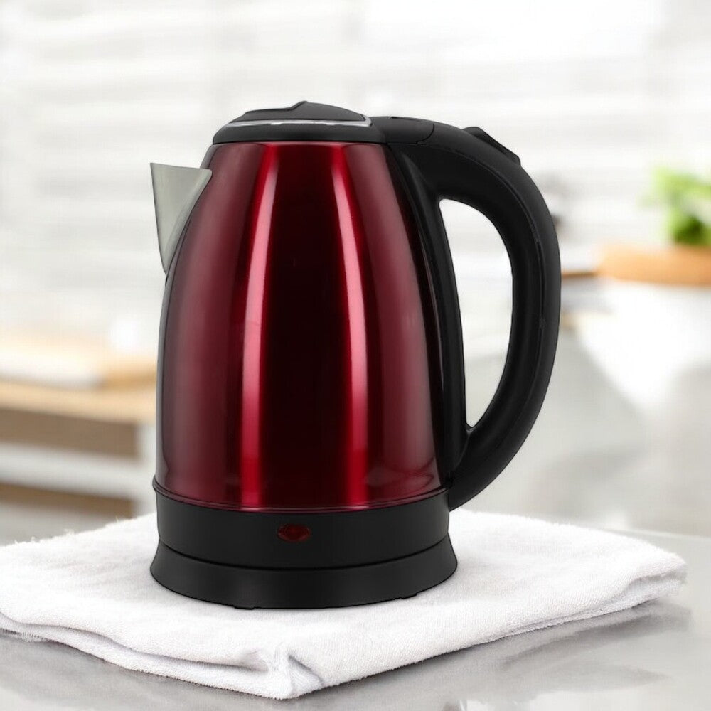 Chaleira Elétrica Inox 1,8 L 220 V – 5 Estrelas Vermelha | 1500 W Desligamento Automático