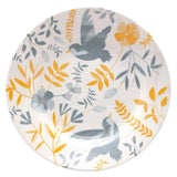 Prato Raso 26 cm Donna Bem‑Te‑Vi - Cerâmica Floral e Pássaro | Oxford