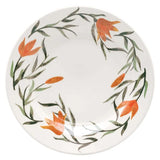 Prato Raso Cerâmica Lírios Oxford - Elegância Floral em 24 cm