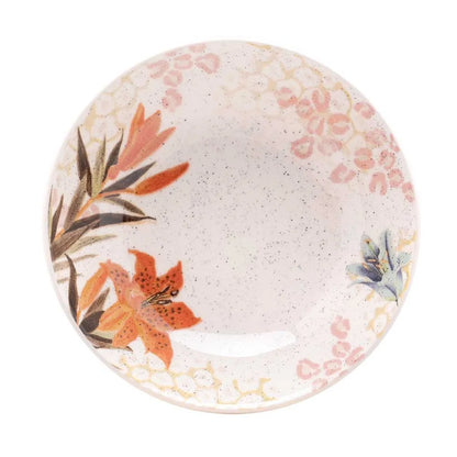 Conjunto de Pratos Fundos Cerâmica 20,5 cm Unni Buquê Tropical Oxford – Cerâmica Decorada