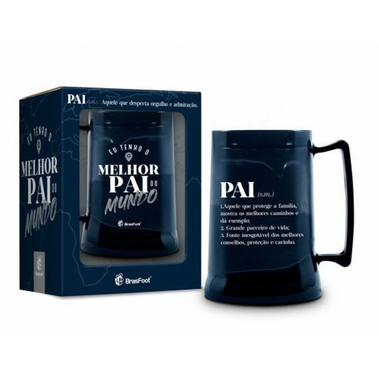 Caneca de Gel 300ml - Eu Tenho o Melhor Pai do Mundo | Brasfoot