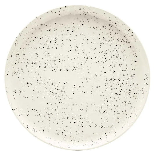 Prato Raso Cerâmica 26 cm Oxford Flat Chuvisco – Porcelana Durável e Sofisticada