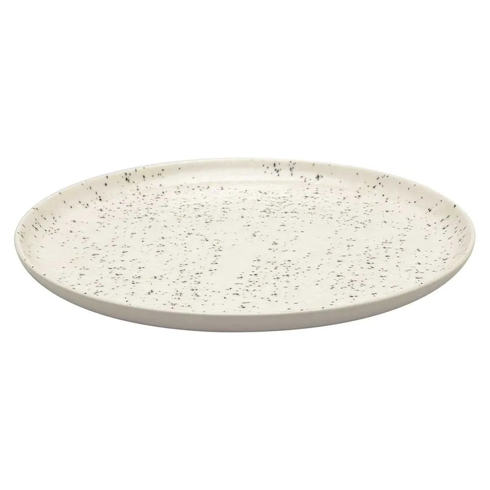 Prato Raso Cerâmica 26 cm Oxford Flat Chuvisco – Porcelana Durável e Sofisticada