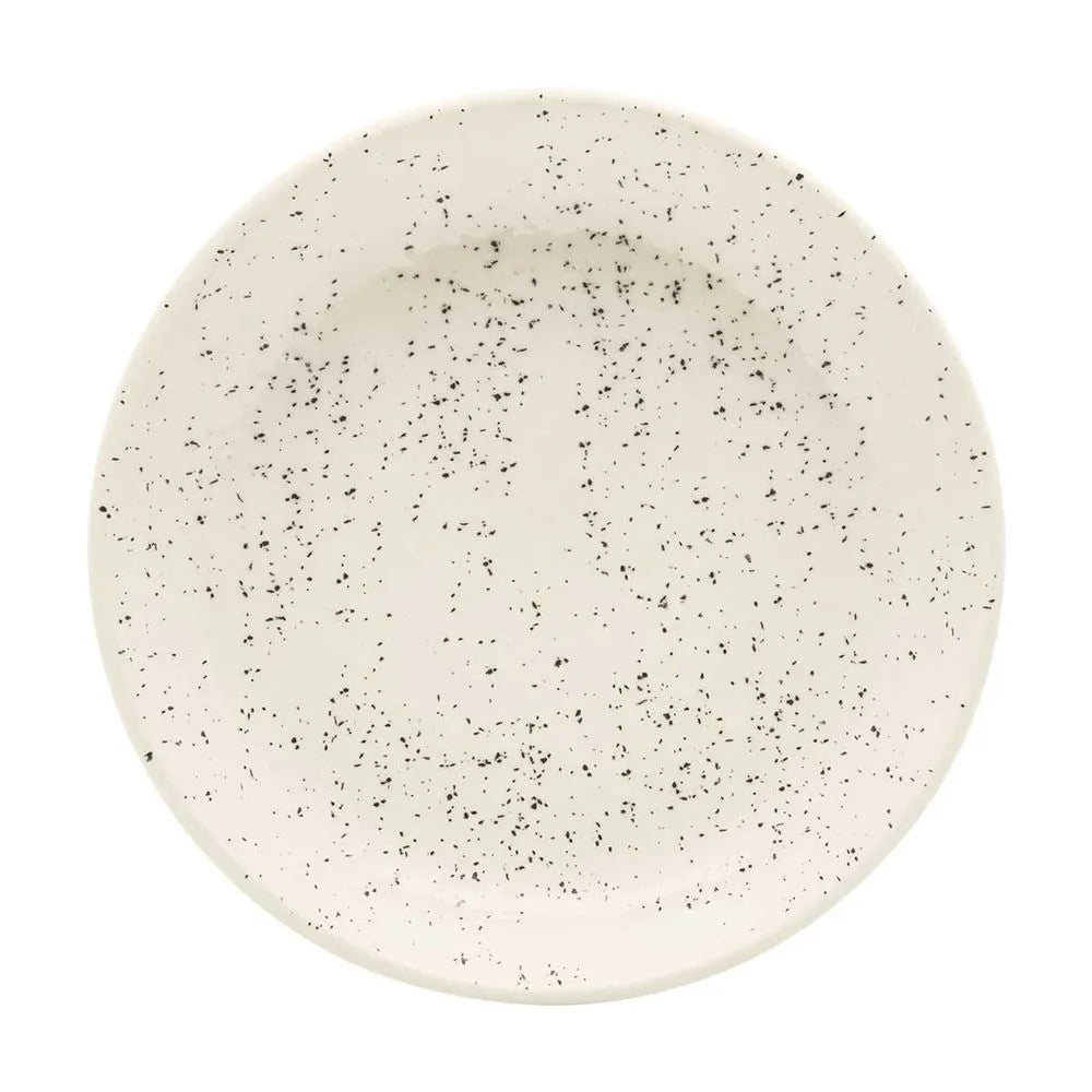 Prato Fundo Cerâmica Oxford Flat Chuvisco 20,5 cm – Cerâmica Resistente e Sofisticada